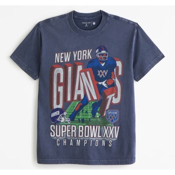 Abercrombie & Fitch Other - Abercrombie & Fitch New York Giants Graphic Tee NFL Football Soft Men's Small